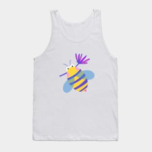 Honey Bee with Flower Tank Top